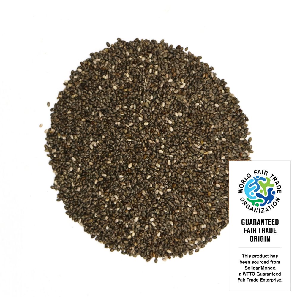 Graines de chia bio équitable en sachet kraft - 250 g