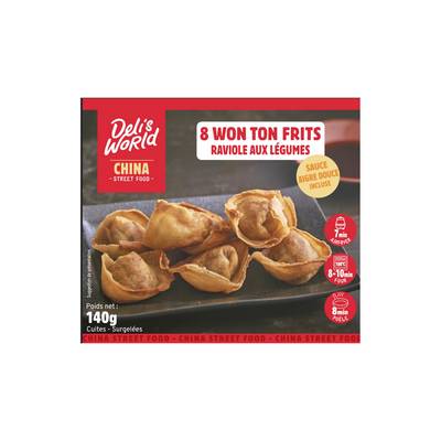 Deli's World Raviolis Frits Wonton Légume, 140g