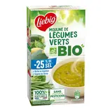 Liebig Soupe Mouliné 5 Légumes verts Taux de Sel Réduit Bio - Soupe liquide en brique familiale, 1L