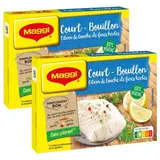 Maggi Court Bouillon Citron et Touche de Fines Herbes, Lot de 2x89,5g