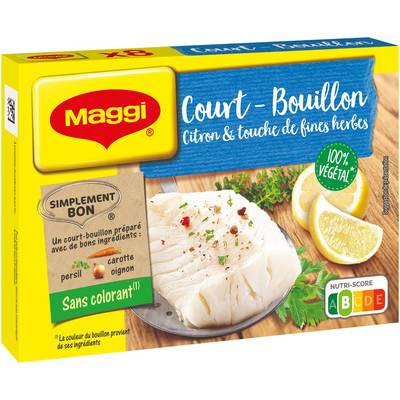 Maggi Court Bouillon Citron et Touche de Fines Herbes, 89,5g