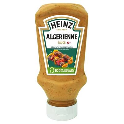 Heinz Sauce algérienne piquante sucrée en flacon souple Squeeze Top Down, 220g