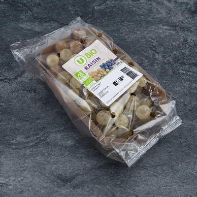 Raisin blanc chasselas - U bio - Barquette 500g