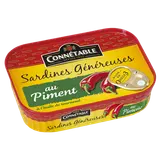 Sardines Généreuses au piment à l'huile de tournesol - CONNÉTABLE - 140g