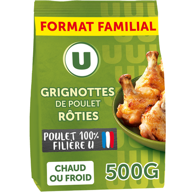 Grignotte de poulet rôtie nature,  BBC, France, Sachet 500g