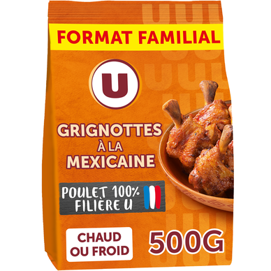 Grignotte de poulet rôtie goût mexicain,  BBC, France, Sachet, 500g