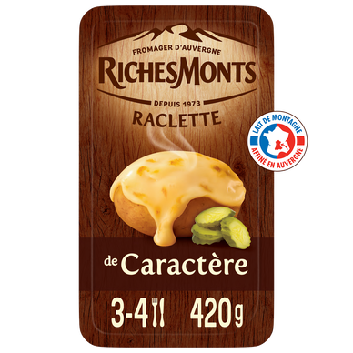 Fromage à raclette de caractère RICHESMONTS - 16 tranches 420g