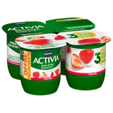 Yaourts aux fruits bifidus fraise ACTIVIA - 4x125g