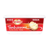 Beurrier tendrissime doux 70%mg PRESIDENT, barquette 225g