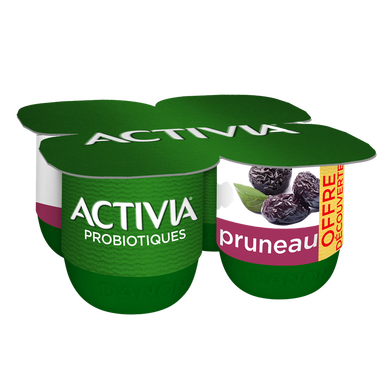 Yaourts aux fruits bifidus pruneau ACTIVIA - 4x125g