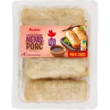 AUCHAN Nems porc avec 1 sauce au nuoc-mâm