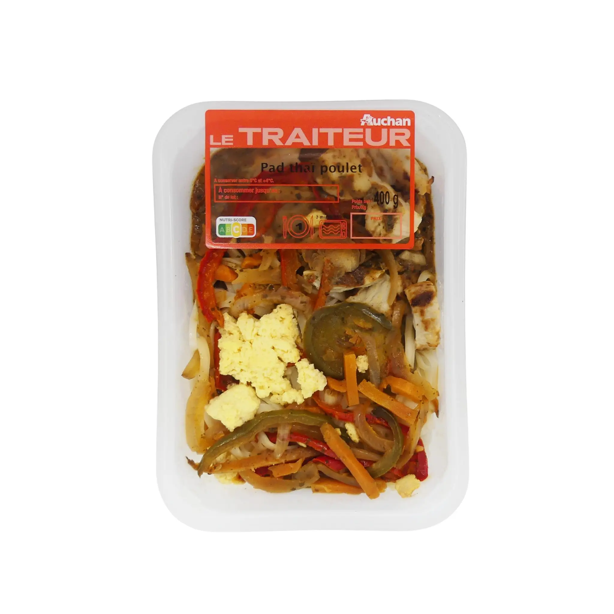 AUCHAN LE TRAITEUR Pad thaï poulet