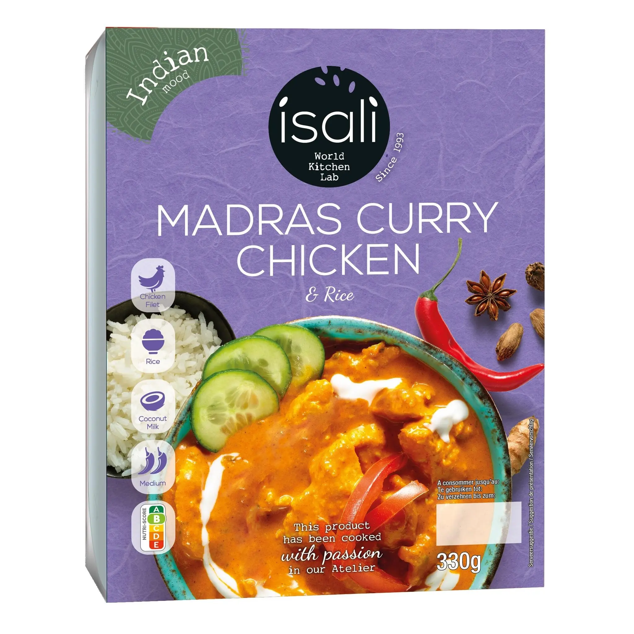 ISALI Madras curry chicken and rice