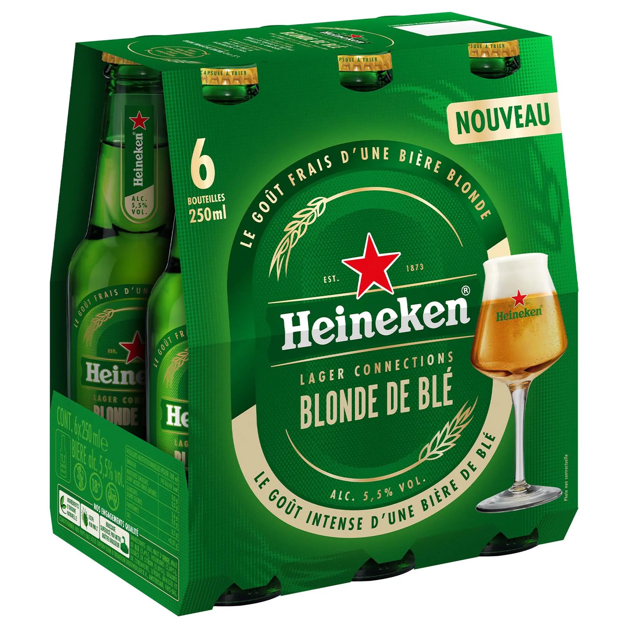 HEINEKEN Bière blonde de blé 5,5%