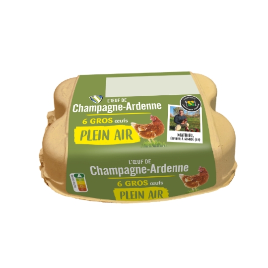 Œufs de Plein Air Calibre Gros OEUF CHAMPAG.ARDENNE