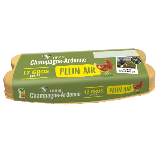 Œufs de Plein Air Calibre Gros OEUF CHAMPAG.ARDENNE