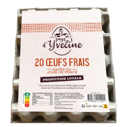 Œufs Frais Datés du Jour de Ponte Production Locale PAYS D'YVELINE