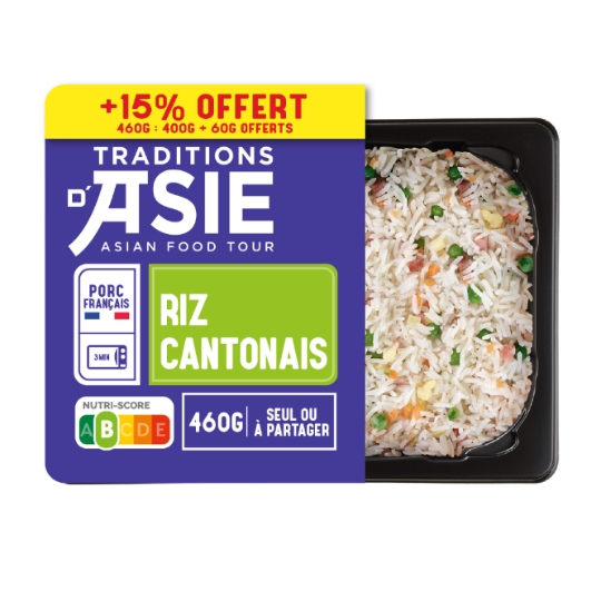 Plat Cuisiné Riz Cantonais TRADITIONS D'ASIE