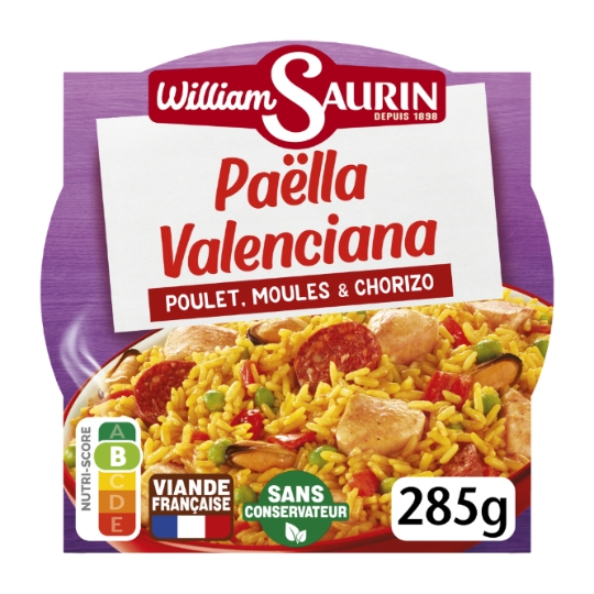 Paella Valencienne Poulet Moules & Chorizo WILLIAM SAURIN