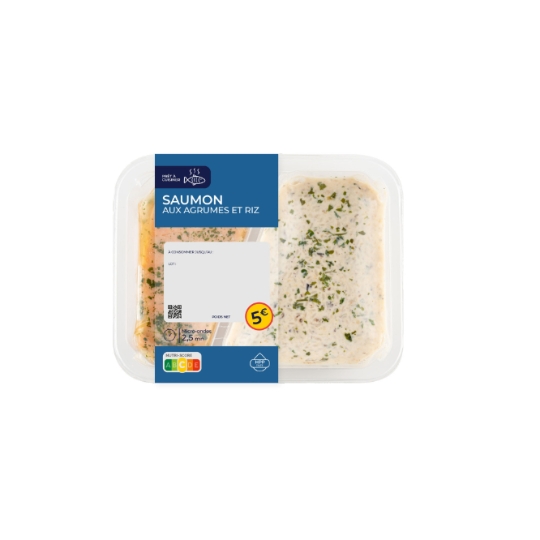 Saumon aux Agrumes et Riz