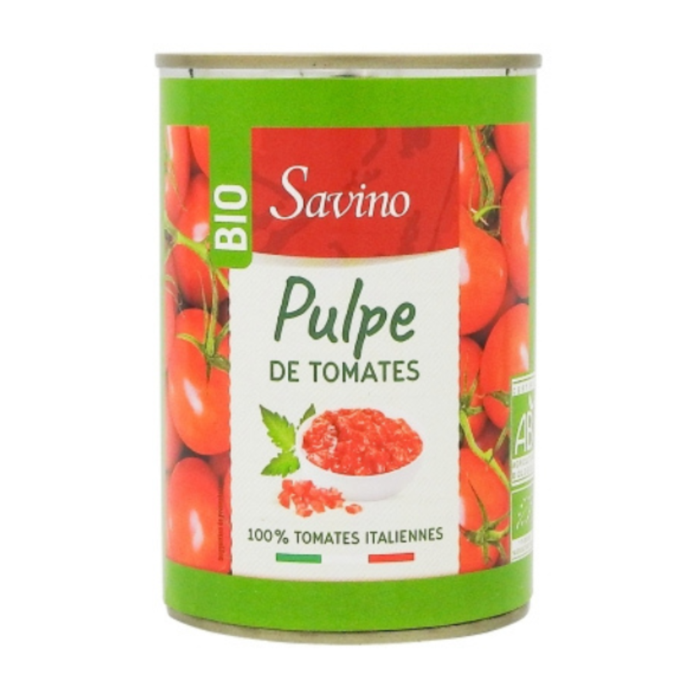 Pulpe de tomates en dés bio