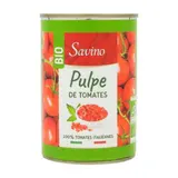 Pulpe de tomates en dés bio