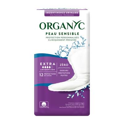 Organics Serviette incontinance urinaire Extra, coton bio, 12 Protections