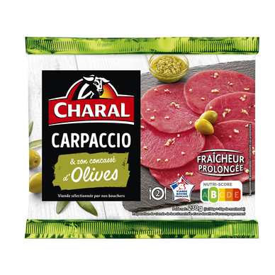 Carpaccio et son concassé d'olives CHARAL - 230g