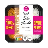Poulet Tikka Massala Isali 350G dont 100G offert