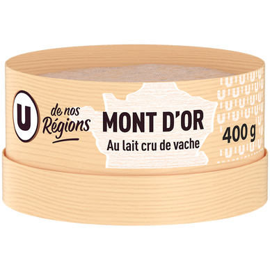 Mont d'or AOP 24%mg , U DE NOS REGIONS 400g