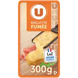 Fromage à Raclette au lait pasteurisé aromatisé fumé  27%mg, 300g