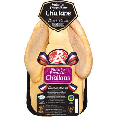 Pintade fermière de Challans, LABEL ROUGE, France, 1 pièce