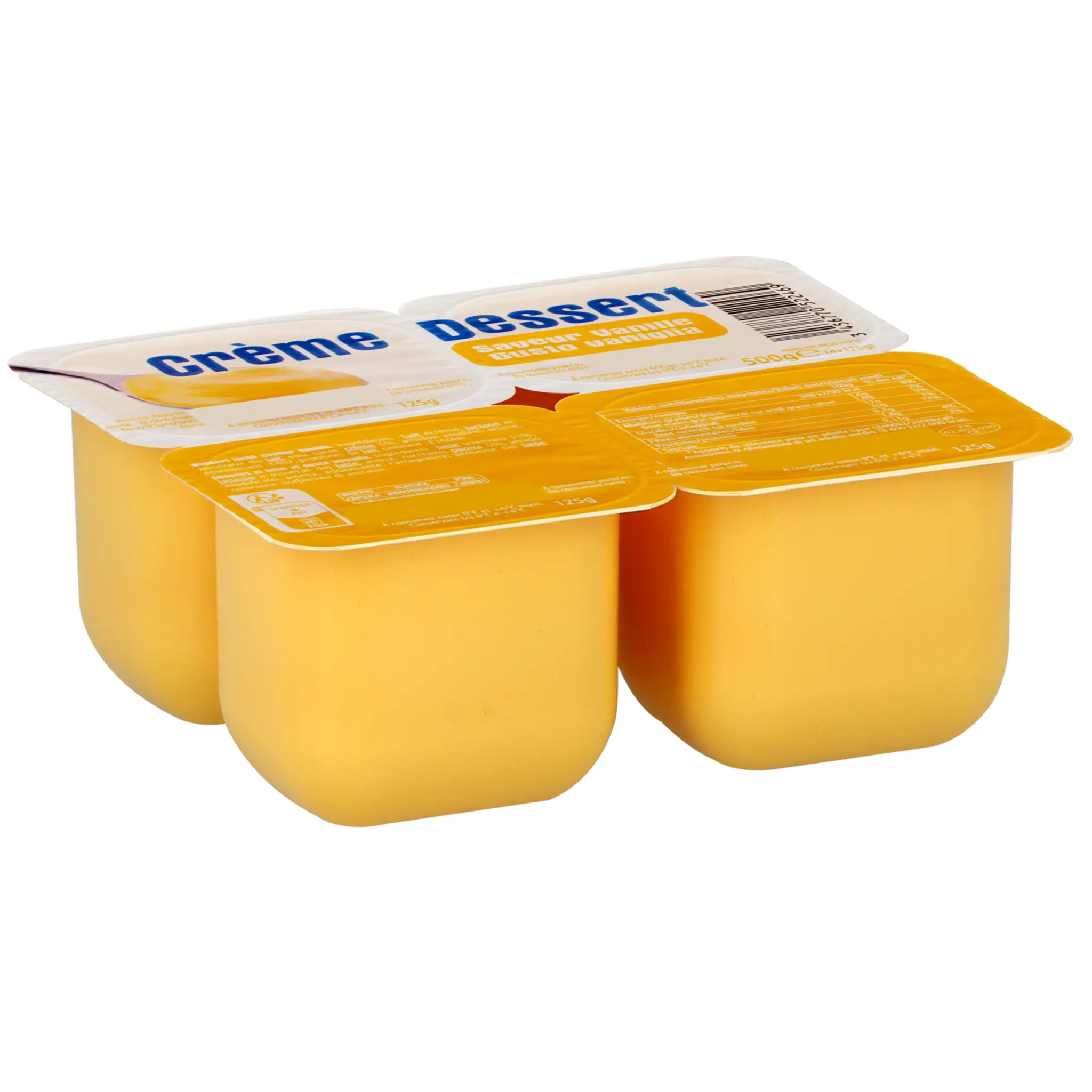 Crème dessert saveur vanille