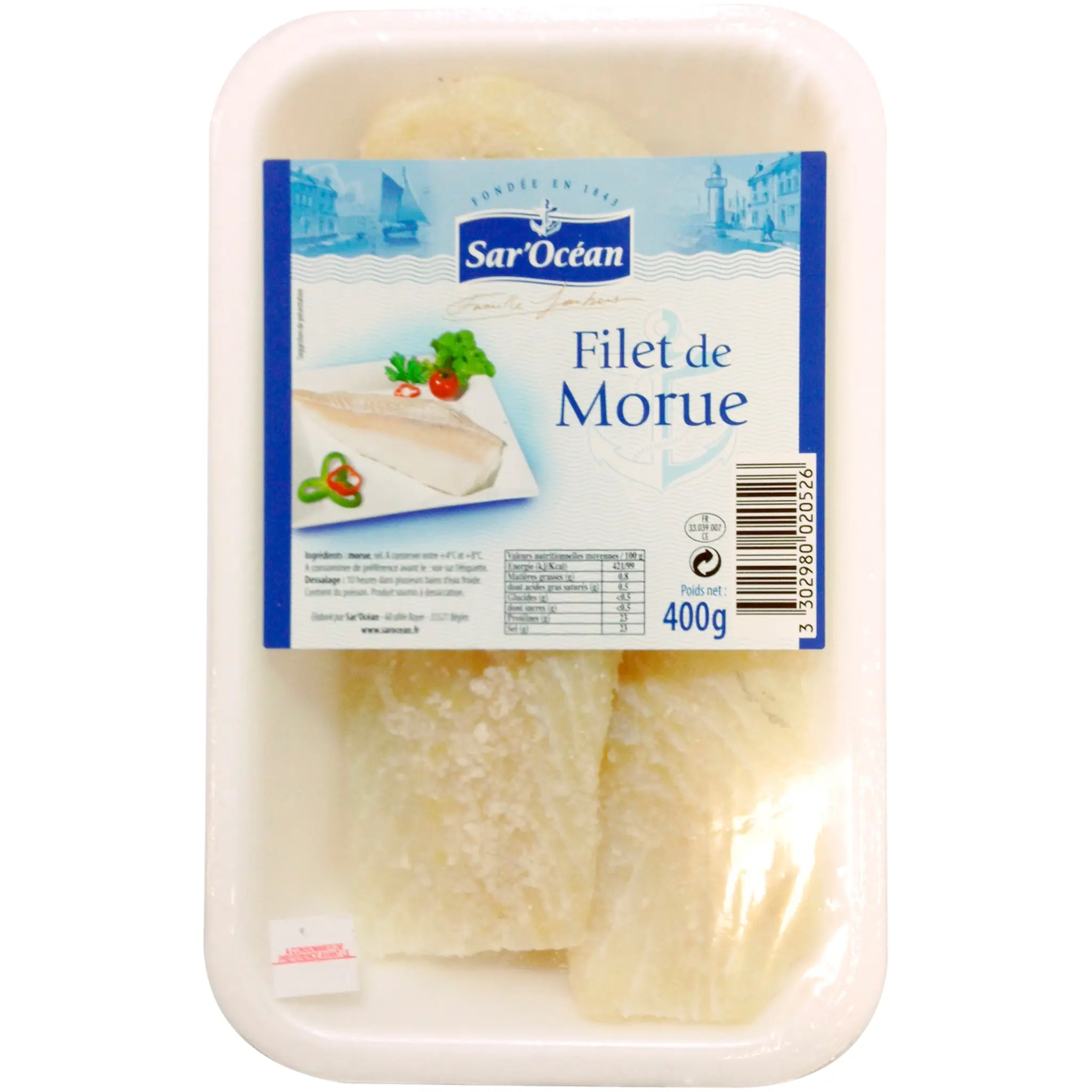 Filet de morue salée