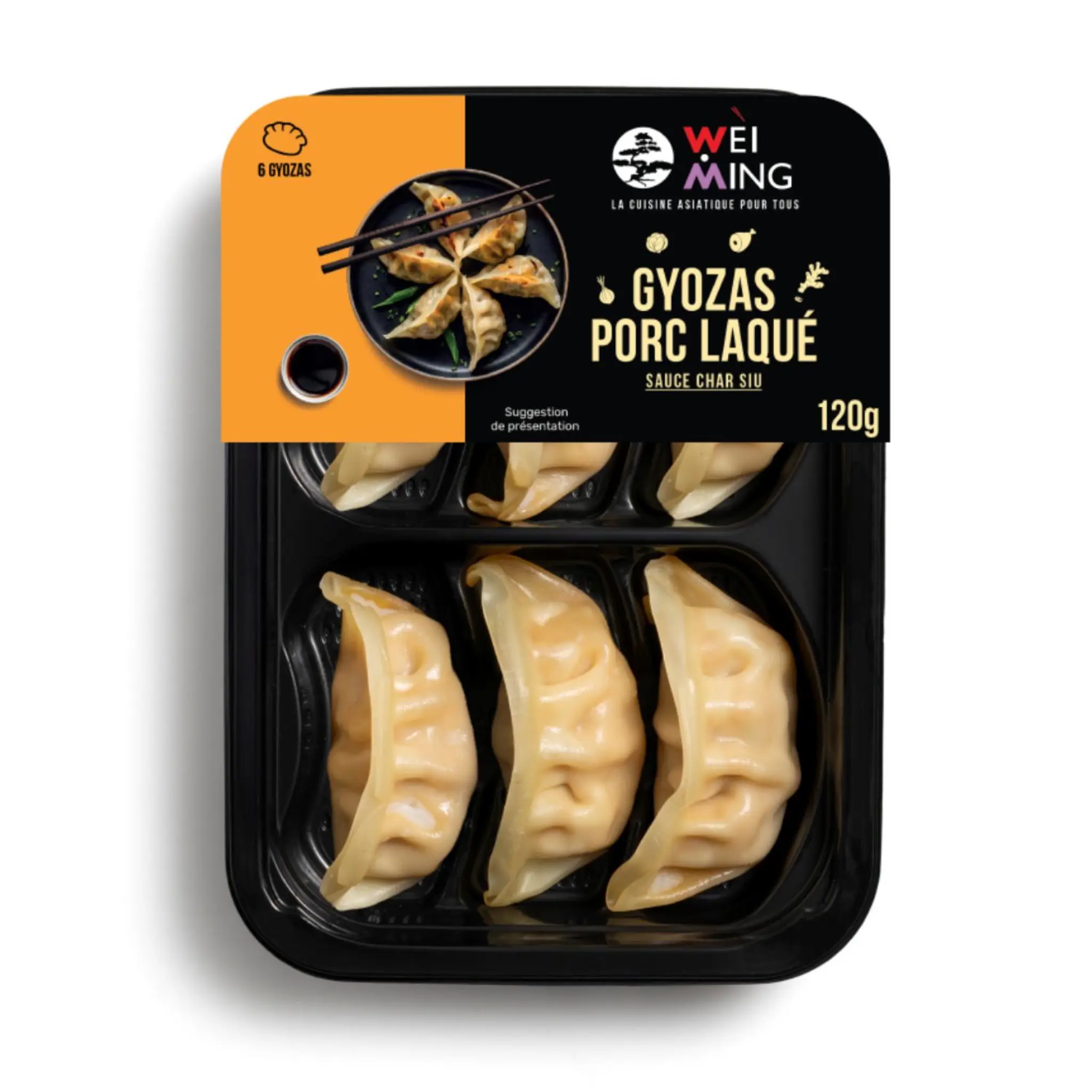 WEI MING Gyozas porc laqué façon Char Siu