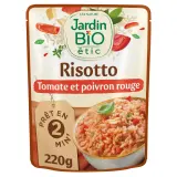 JARDIN BIO ETIC Risotto aux tomates et poivrons rouge sachet express