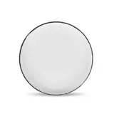 Collection Fade Assiette plate 22xH2,5cm black rim Fade, 1 pièce