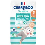 Couches peaux sensibles T2 / 3-6 kg, Carryboo Sensitive (50 couches)