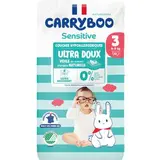 Couches peaux sensisibles T3 / 4-9 kg, Carryboo Sensitive (50 couches)