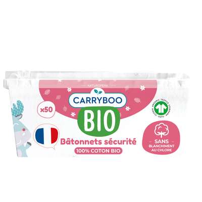 Bâtonnets cotons BIO, Carryboo (x 50)
