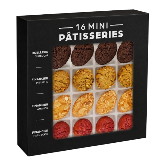 Mini Pâtisserie Moelleux Chocolat et Financiers Pistache, Amande et Framboise MIX BUFFET