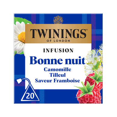 Infusion bonne nuit TWININGS,  boîte 20 sachets,  30g
