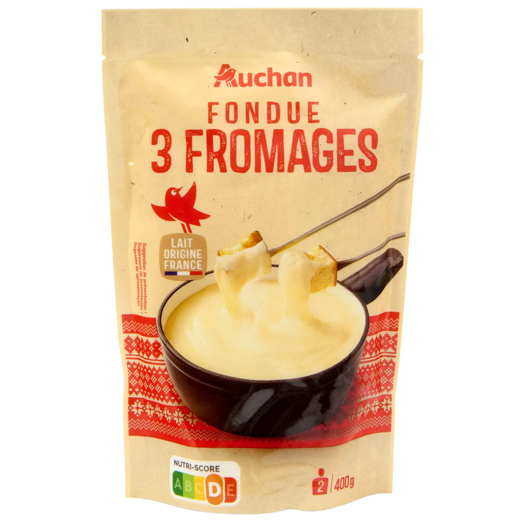 AUCHAN Fondue aux 3 Fromages