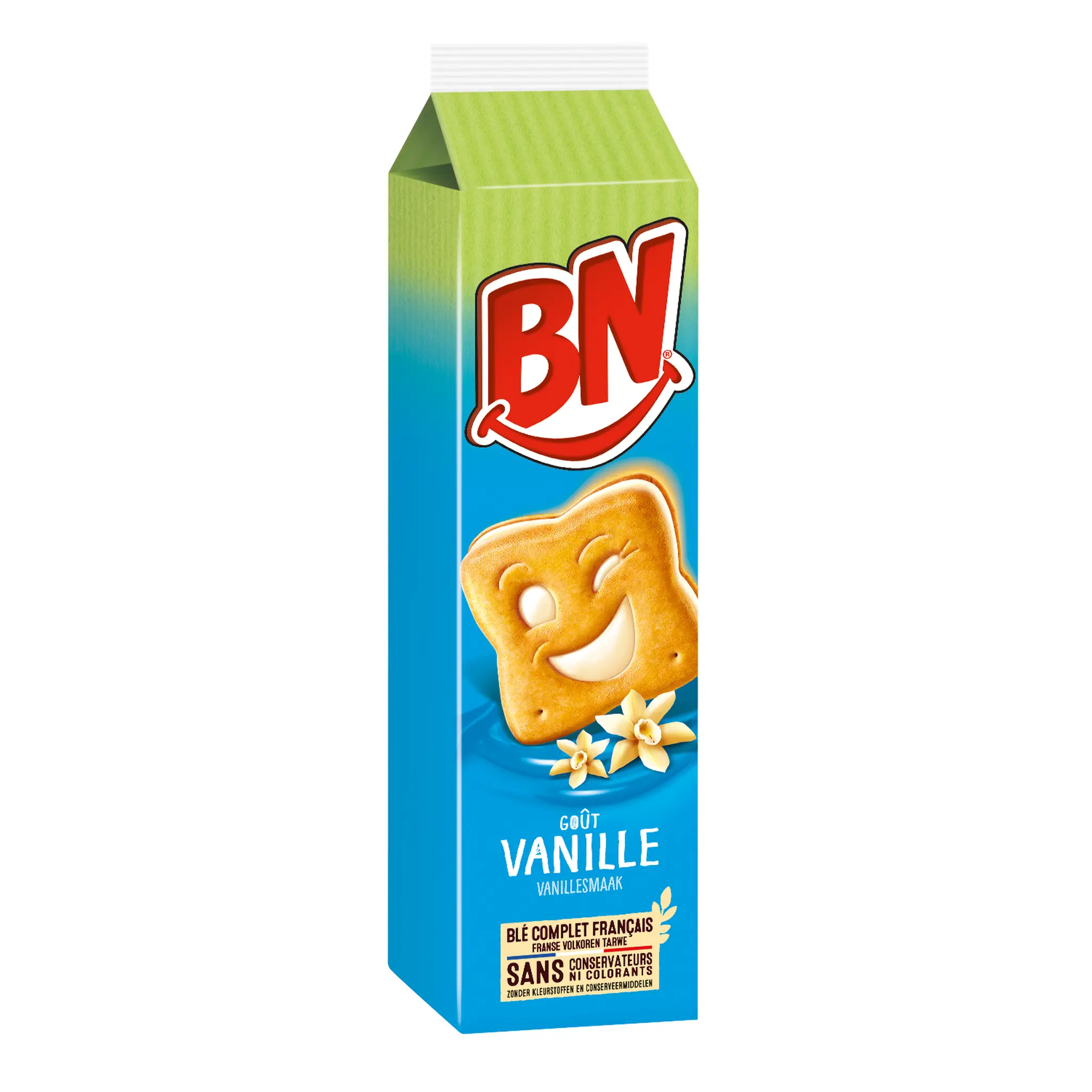 BN Biscuits fourrés saveur vanille céréales complètes
