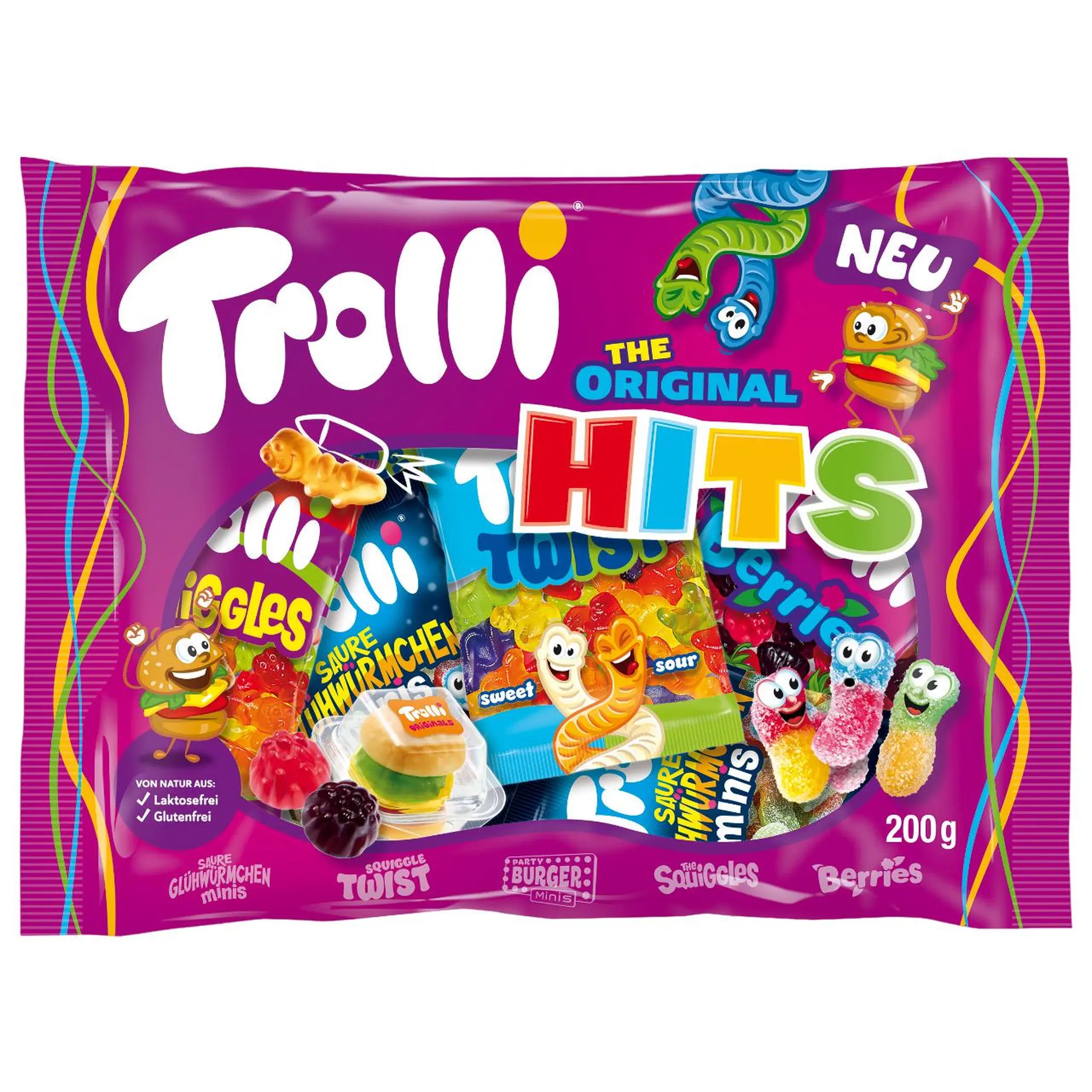 TROLLI Mini sachets de bonbons sans gluten