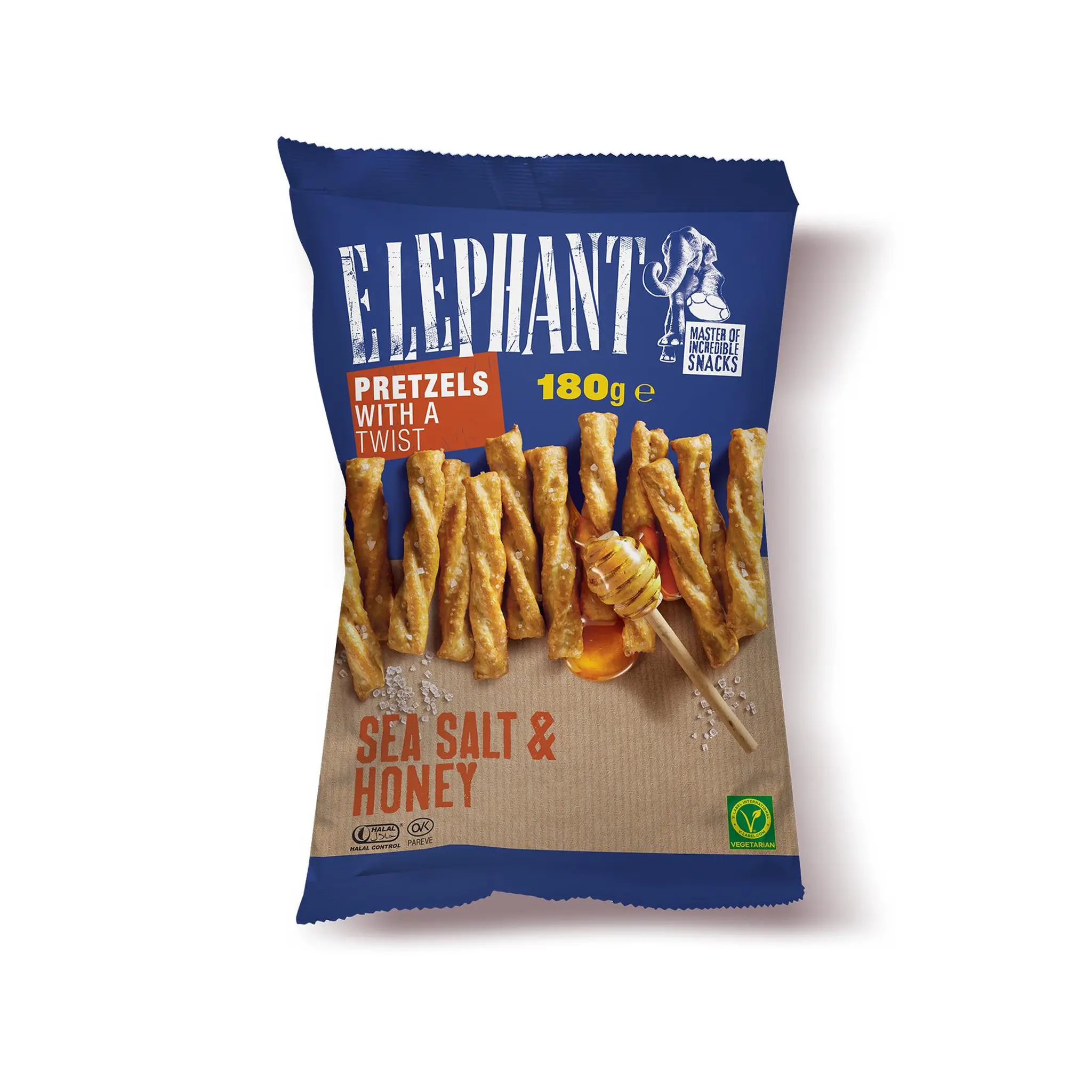 ELEPHANT Twist bretzels au miel au sel de mer