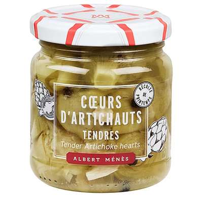 Cœurs d'artichauts à l'ail, Albert Ménès (120 g)