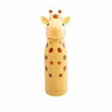 Dotz Bouteille en acier inoxydable à double paroi avec paille en silicone Pipa, 350ml