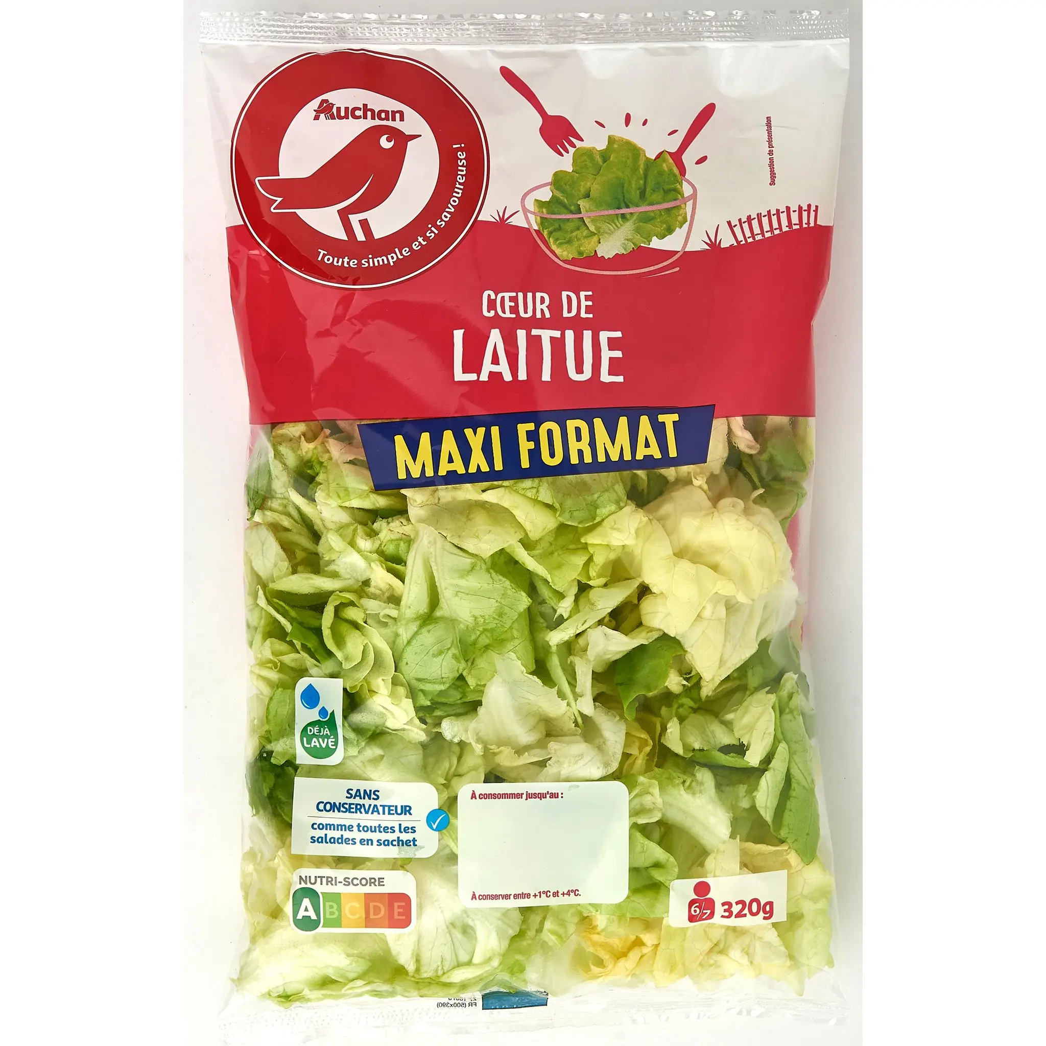 AUCHAN Cœur de laitue