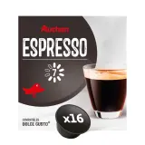 AUCHAN Capsules de café espresso compatibles Dolce Gusto